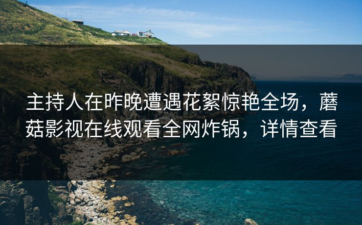主持人在昨晚遭遇花絮惊艳全场，蘑菇影视在线观看全网炸锅，详情查看